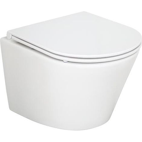 Combi-Pack Amur Compact WC mural à fond creux sans bride et abattant WC Amur Compact Softclose (1/3)