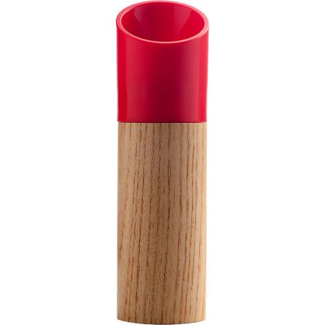 Wooden Black Pepper Powder Abrader with Adjustable Coarse(Red) (1/5)
