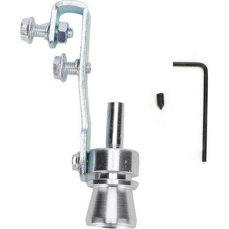 exhaust whistle turbo,Sifflet en argent en alliage d'aluminium, sifflet de tuyau d'¡§chappement de son de turbo Turbo en alliage d'aluminium TC-M (1/5)