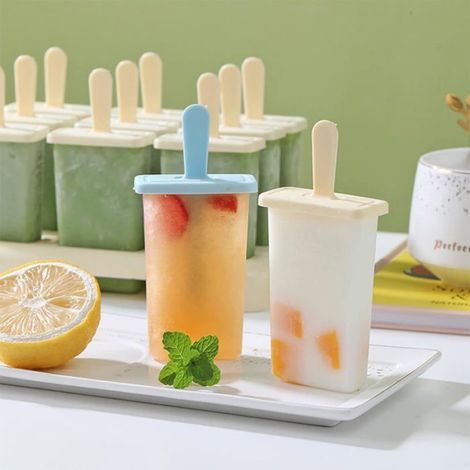 Moules À Glace, 18 Popsicle Moules Set Moule Glace Silicone Popsicle Moules Réutilisable Pour Glace Maison, Sorbet, Yoghurt, [F130] (1/4)