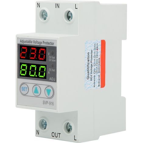 SVP‑916 Dispositif de protection contre les surtensions et les sous-tensions réglables 230 V (1/5)