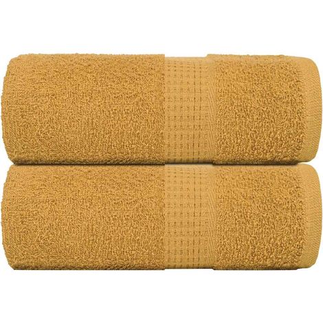 Gästetücher FROGN 2 Stk. Gold 30x50 cm 360 g/m²