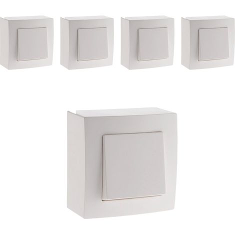 Lot de 5 interrupteurs va et vient Presto - Zenitech