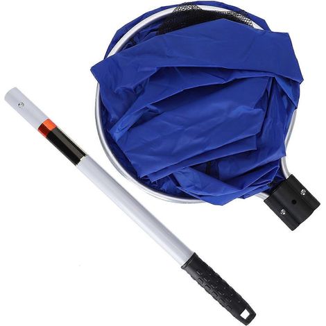 Panier en filet souple et imperméable pour aquarium, adapté aux poissons de taille moyenne à grande, diamètre 40 cm, manche de 50 cm de long. (1/4)