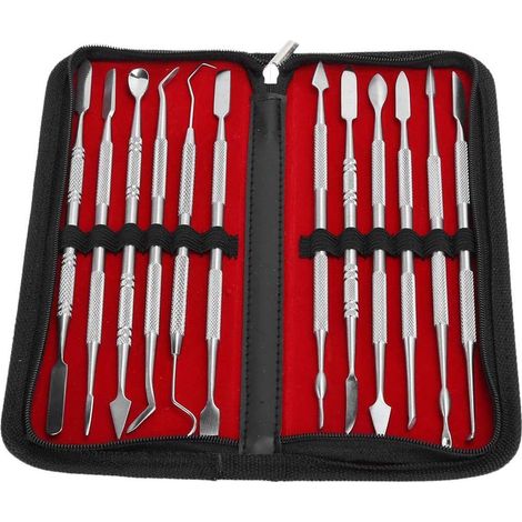 Couteaux à sculpter l'argile en acier inoxydable (12 pièces) - Outils de sculpture (1/5)