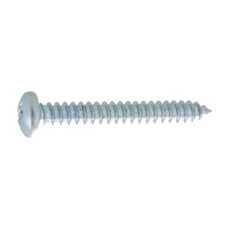 Vis à tôle tête cylindrique large acier zingué blanc DIN 7981 3,5X25 boîte de 500 - ULTIMA - AFB7981AZ3525