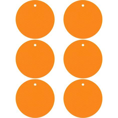 Sous-Verre En Silicone - Résistant À La Chaleur - Antidérapant - Bac Profond - Pour Tasses Et Verres - Lot De 6 (1/5)