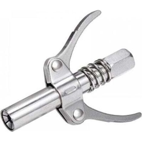 Raccord rapide pour pistolet à graisse, 10 000 PSI, tête de saisie conique compatible avec pompes à graisse et injecteurs (1/4)