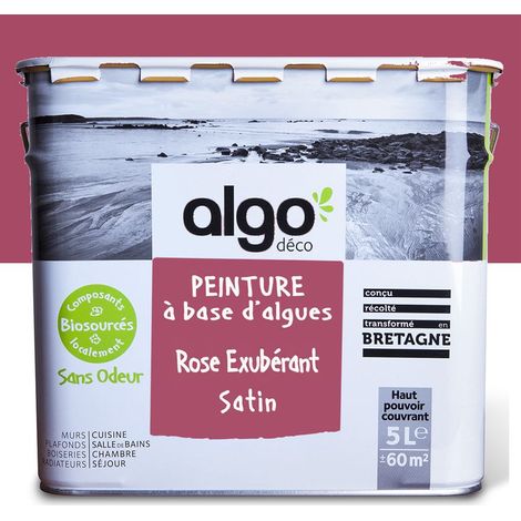 Peinture écologique Algo - Satin - Rose Exubérant - 5L (1/5)