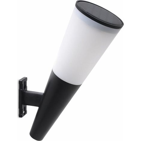 Lampe solaire d'extérieur, 1 lampe solaire étanche avec capteur, lampe de sécurité sans fil pour jardin.-AquaForge (1/5)