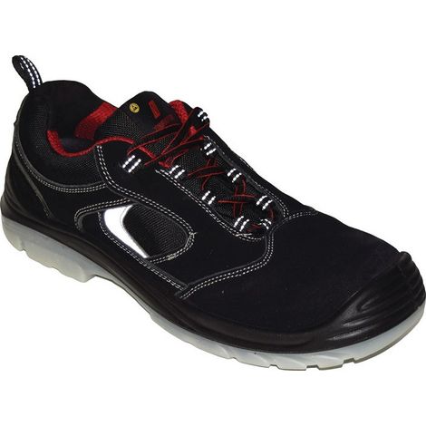 Zapato de seguridad EASY STEP Talla 42 negro S1P SRC ESD EN20345 Piel NITRAS
