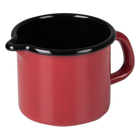 Lechera RIESS 0,5 litros Ø9cm esmalte rojo