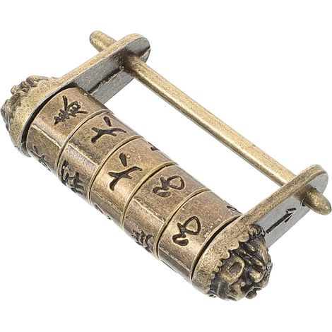 à combinaison style ancien cadenas vintage sans clé pour (1/5)