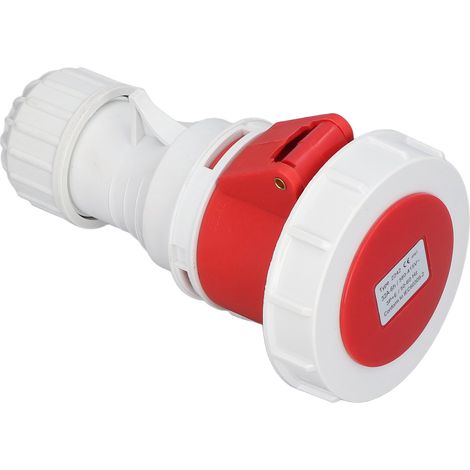 Connecteur mâle étanche IP67 pour câble aéronautique, 4 broches 3P+T, 380-415 V CA, 32 A (1/5)
