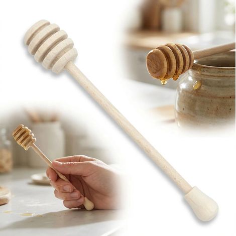 Mini bastoncino di legno per miele/marmellata - estrattore di miele in legno (1/5)