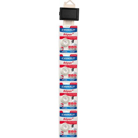Répar+ Ruban Silicone Répare Toutes Les Fuites 3 M X 25 Mm Répar+ Ruban Silicone Répare Toutes Les Fuites 3 M X 25 Mm - Cyanolit