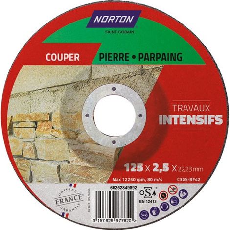 Disco da taglio intensivo materiali 125x2,5x22,2 - Norton