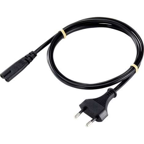 Sygonix SY-5043496 Strom Netzkabel Schwarz 1.80 m (1/2)