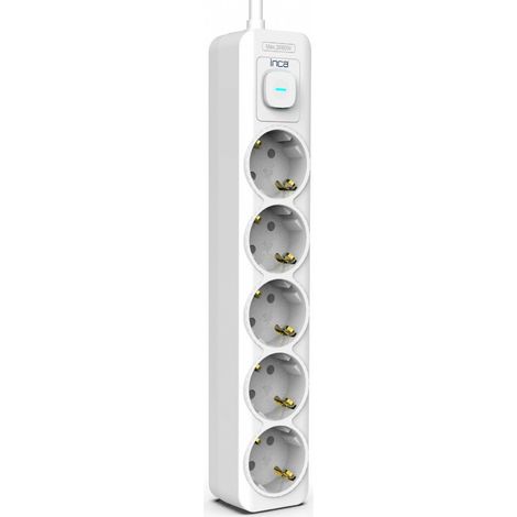 Multiprise IPW-44GB 5 prises, affichage LED blanc 1,5 m (1/5)