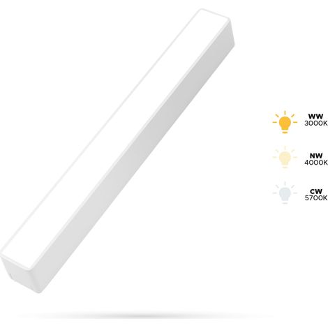 Faretto lineare bianco a fascio ampio 10W F10L lungo per binari SLIM TRACK e FiberFLEX 48VDC 3CCT 3000K, 4000K, 5700K (1/5)