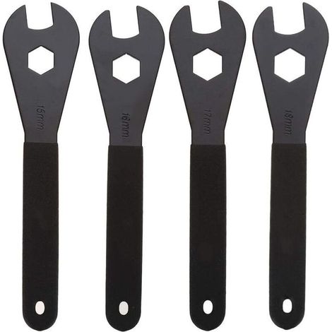 Bicycle wrench - Durable multi-functional carbon steel cone wrench for bicycle repair (15mm, 16mm, 17mm, 18mm) (1/5)