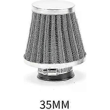 Motorcycle Air Filter 35-60mm High Flow Universal Motorbike Atv Dirt Bike Clamp-on Replacement Part Conical Air Filters( 35mm) (1/5)