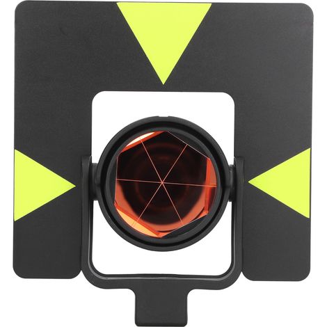 Prisme topographique de 64 mm de diamètre effectif, en verre K9, revêtu de cuivre, pour station totale de levés topographiques. (1/5)