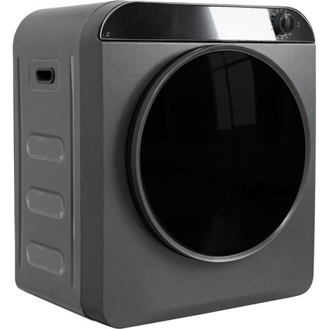 Sèche-linge domestique haute performance PTC céramique tambour inox capacité utile 5kg (nominal 3kg), 4 programmes avec fonction air froid, double sécurité, pose superposable ou fixation murale carter (1/5)