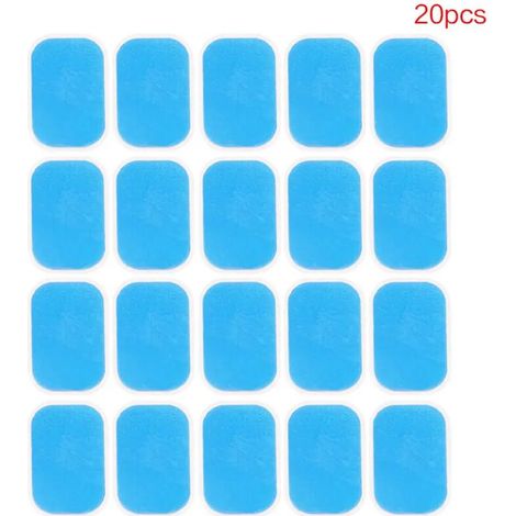 50 électrodes en gel pour appareil d'électrostimulation musculaire abdominale (EMS) - Stimulateur musculaire abdominal - Appareil de massage minceur 00834-AquaForge