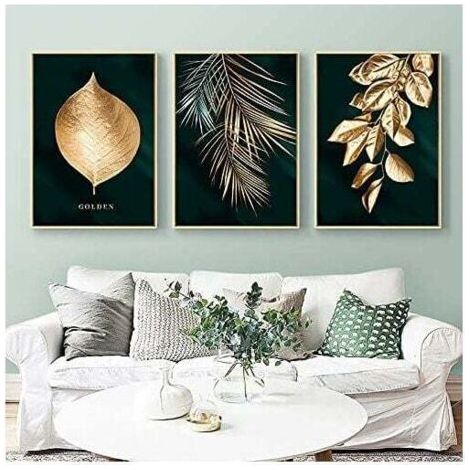 Wanddeko – Premium-Poster-Set für Zuhause, Büro, Wohnzimmer, Schlafzimmer, Küche – Moderner Stil – Leinwanddruck – Einzigartige Dekoration – 30 x 40 cm – 3-teilig – Ungerahmt (1/5)
