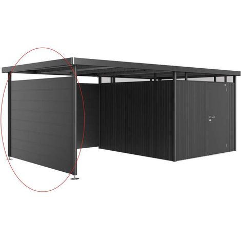 Parete laterale per tetto laterale casetta HighLine H5 grigio scuro metallizzato
