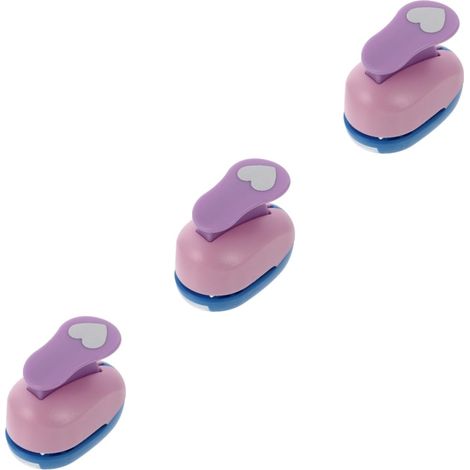 3 Pièces Perforatrice Manuelle Forme de Cœur Outil de Bricolage pour Garçon Fille Création de Scrapbooking et Décoration Albums Couleur Aléatoire Fournitures Diy (1/5)