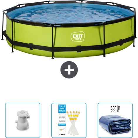 Exit Pool Rund - 360x76 cm - 4-teilig  SCB86 (1/3)