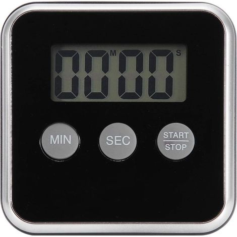 Timer, timer da cucina, timer digitale con allarme sonoro, timer magnetico da cucina con conto alla rovescia e schermo LCD, ideale per la cucina o qualsiasi altra situazione di temporizzazione per la 