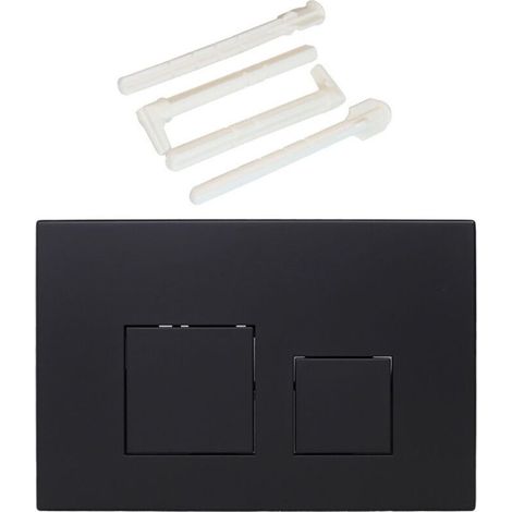 Panneau de Commande de Réservoir Encastré Sigma, Panneau de Commande de Chasse d'Eau Encastré UP300/UP320, Interrupteur de Chasse d'Eau Mural, Noir