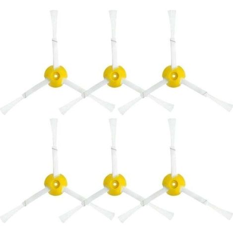 Repuestos y accesorios (cepillos laterales) para aspiradoras Roomba, compatibles con las series 800, 900, 860, 870, 880, 890, 966 y 980 (colores: 6 cepillos laterales) - Crezuo