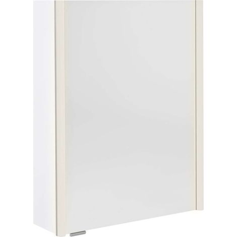 Sapho Alix - Armario con espejo e iluminación LED, 56x70x18 cm, 2 puertas, D/I, blanco AX156-0030 (1/2)