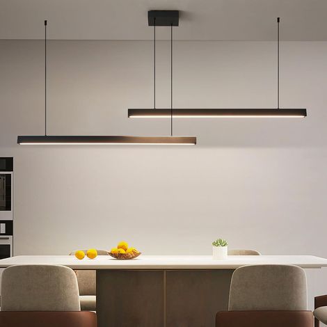 1 Lampe Suspendue, Aluminium, Acrylique, Dimmable 10%-100%, Mémoire, Cuisine, Salle À Manger