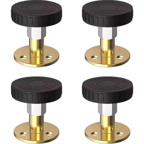 4 Pieces Headboard Stabilizer Anti-Shake Stopper for Bed Frame, Headboard, Nightstand, Wardrobes, Sofas Adjustable Threaded Headboard Fixer Bed Frame Stopper (1/5)