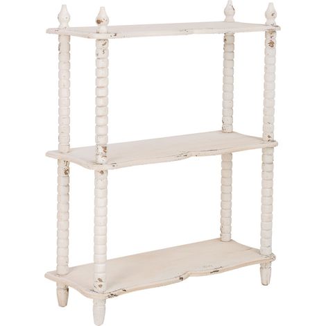 Estanteria de madera blanca 80.5x30x99h cm