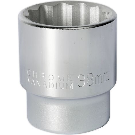 Sealey 38mm 3/4""Sq Drive Standard WallDrive Socket 12pt Chrome S34/38
