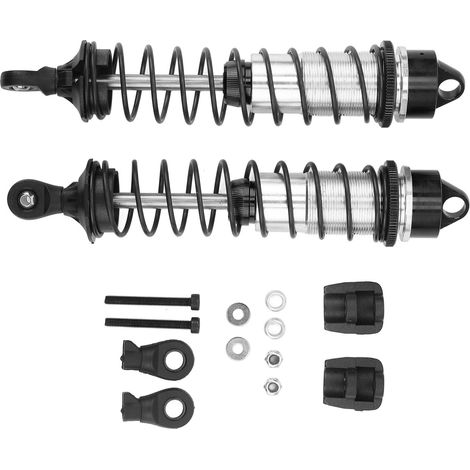 Amortisseur Arrière RC Professionnel en Alliage d'Aluminium pour Voiture RC ARRMA 1/7 1/8, Kit de Suspension Noire avec Ressorts, Amortisseur Haute Performance (1/5)