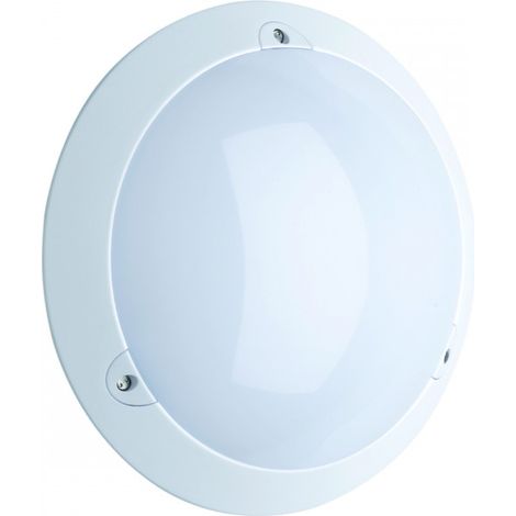 Hublot résidentiel 10720400 – Luminaire rond en polycarbonate recyclé – IP55, IK10, basse consommation – Ø 340x105 mm – Securlite (1/3)