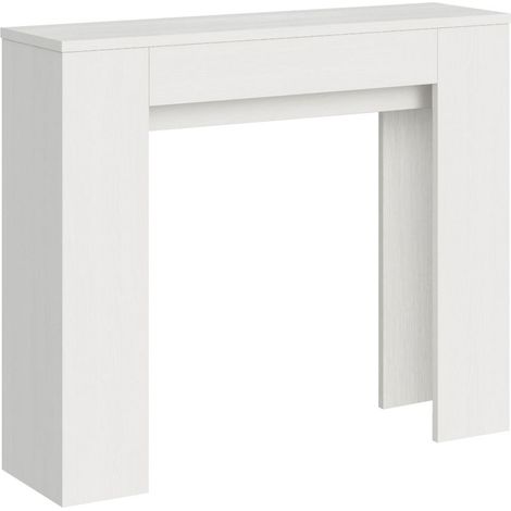 Consolle allungabile - SLICK - Dimensioni: 90x25/181 - Colore: Bianco Frassino (1/5)