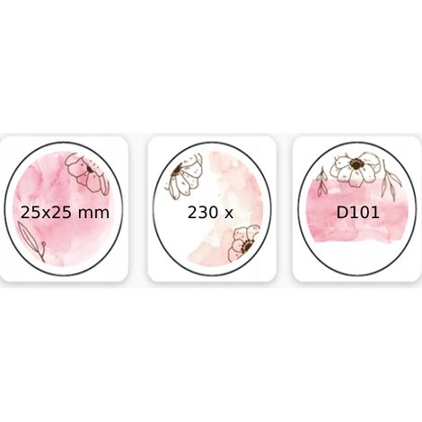 Etiquetas adhesivas NIIMBOT para D101 2525mm 230x ROSA