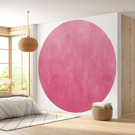 Papier peint rond / cercle - Couleur Tendance - 654 - Diamètre 30 cm (1/4)