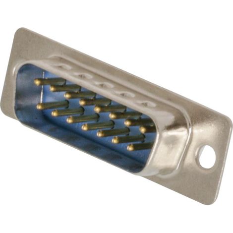 Conector Sub-D 15pin Macho Soldable Recto