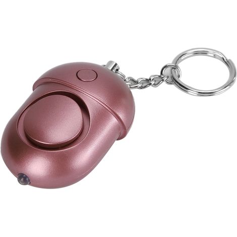 Bracelet Alarme Personnelle 130dB avec Lumière Clignotante Sécurité Urgence Rose Doré (1/5)