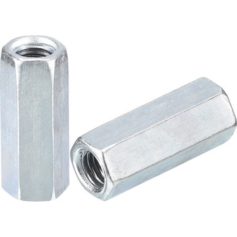 5pcs M8x12x30mm Raccord Écrous Galvanisé Carbone Acier (1/5)