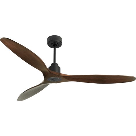 Tenerife Ring - Super destratificateur et ventilateur DC 166 cm Gris basalte pales bois sombre sans Lumière 30 à 60 m² (1/5)